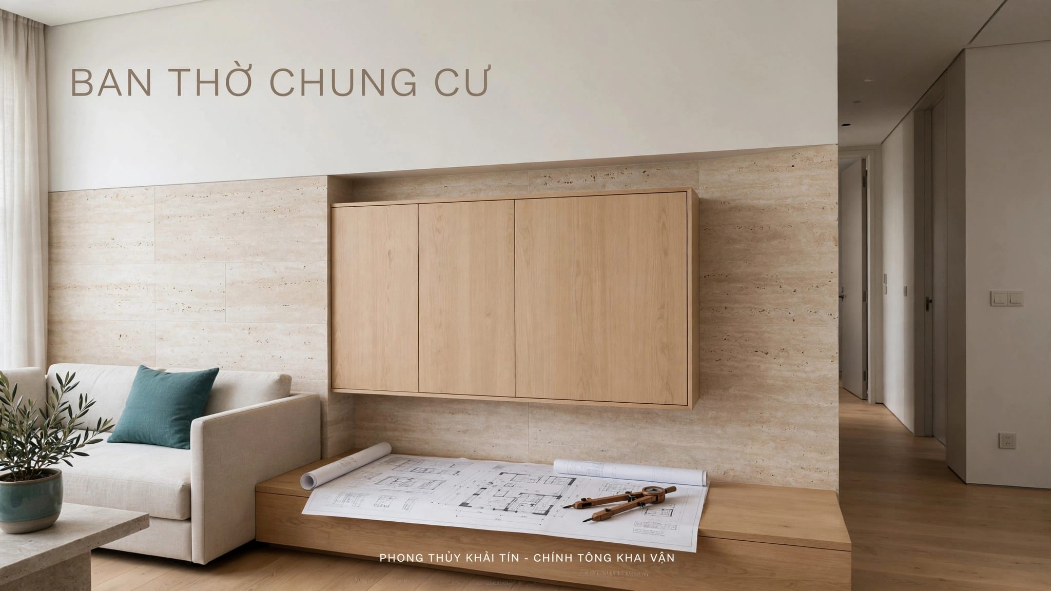 Cách đặt ban thờ chung cư gọn, trang nghiêm và an toàn