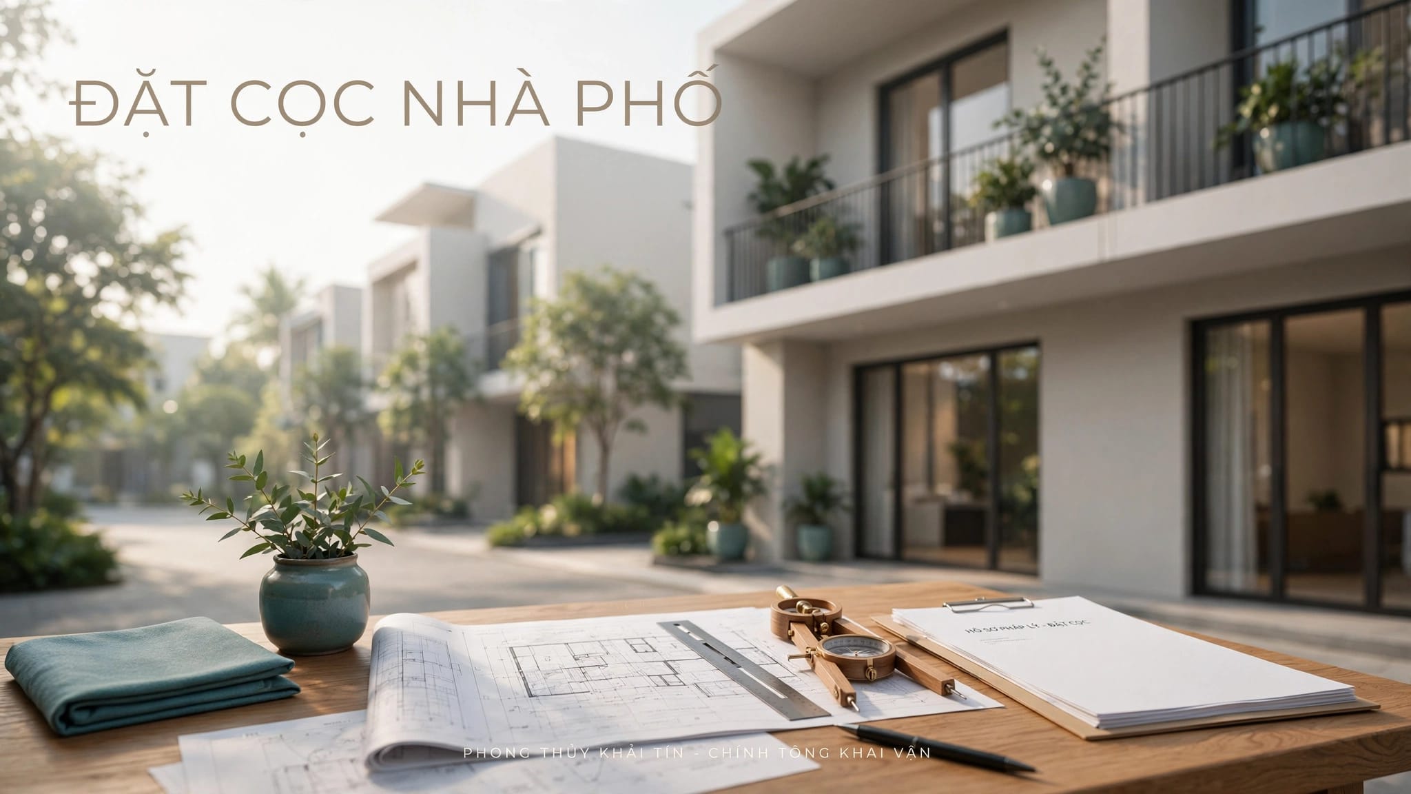 Đặt cọc nhà phố: checklist phong thủy và pháp lý