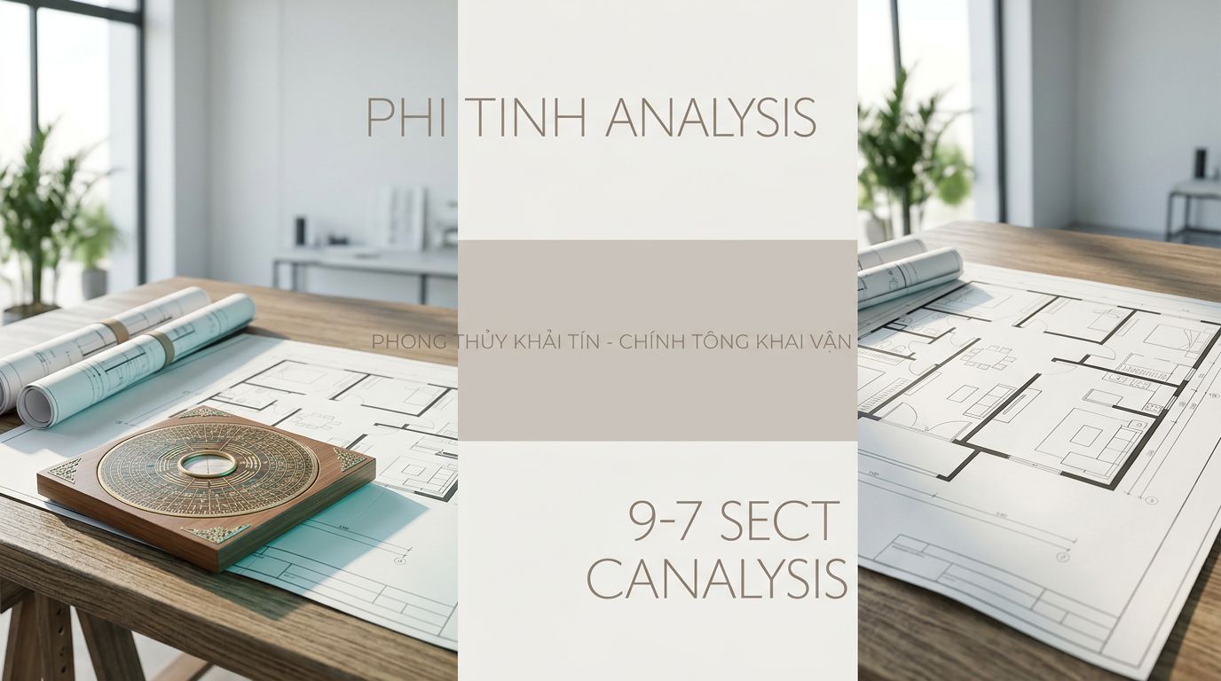Đọc tổ hợp phi tinh 2-5 và 9-7 không máy móc